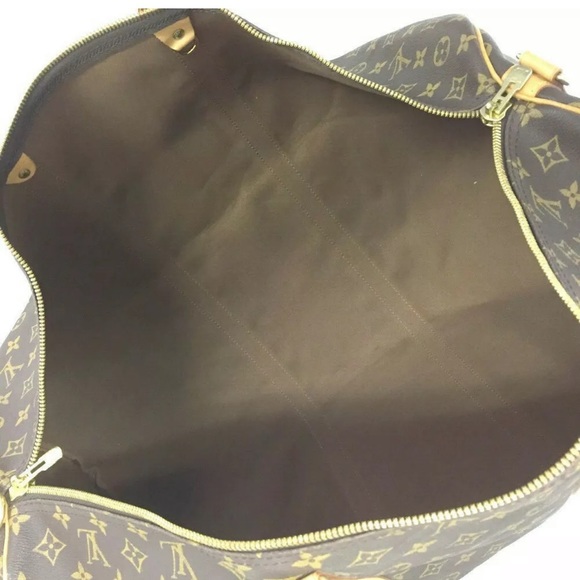 LIKE-NEW Louis Vuitton Monogram Keepall Bag +Strap - Picture 9 of 15
